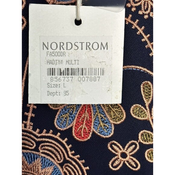 Foxiedox sz Large Navy Blue Short Sleeved Hadiya Mini Dress NEW women’s - Picture 7 of 10